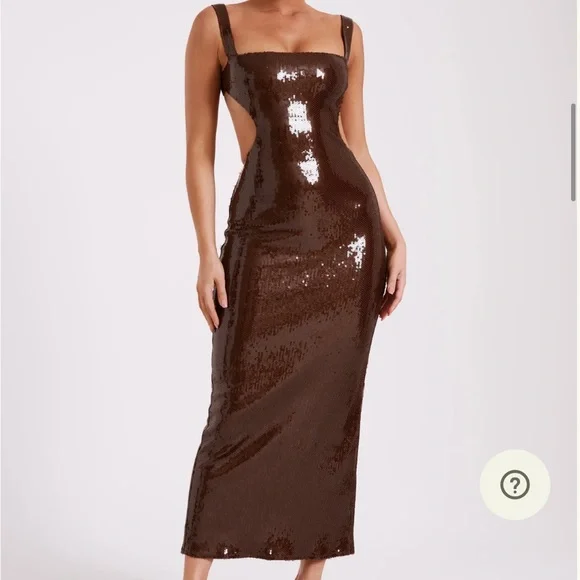 Meshki Adoria Sequin Cut Out Maxi Dress - Picture 1 of 5